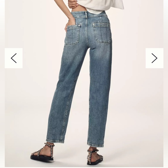 Pilcro x Anthropologie Light Blue The Wanderer Relaxed Fit Jeans Size 29 Denim - Picture 3 of 10